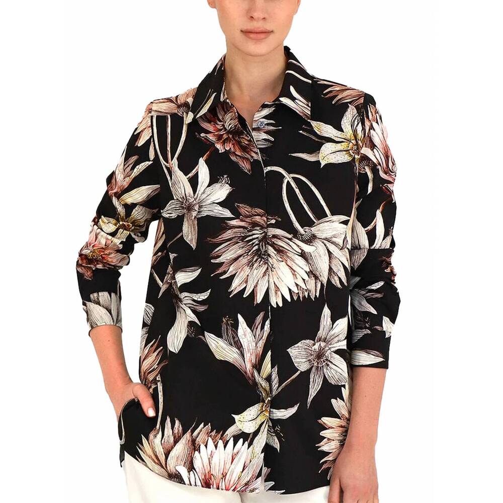 NEW RANI ARABELLA classic cotton dahlia shirt in black